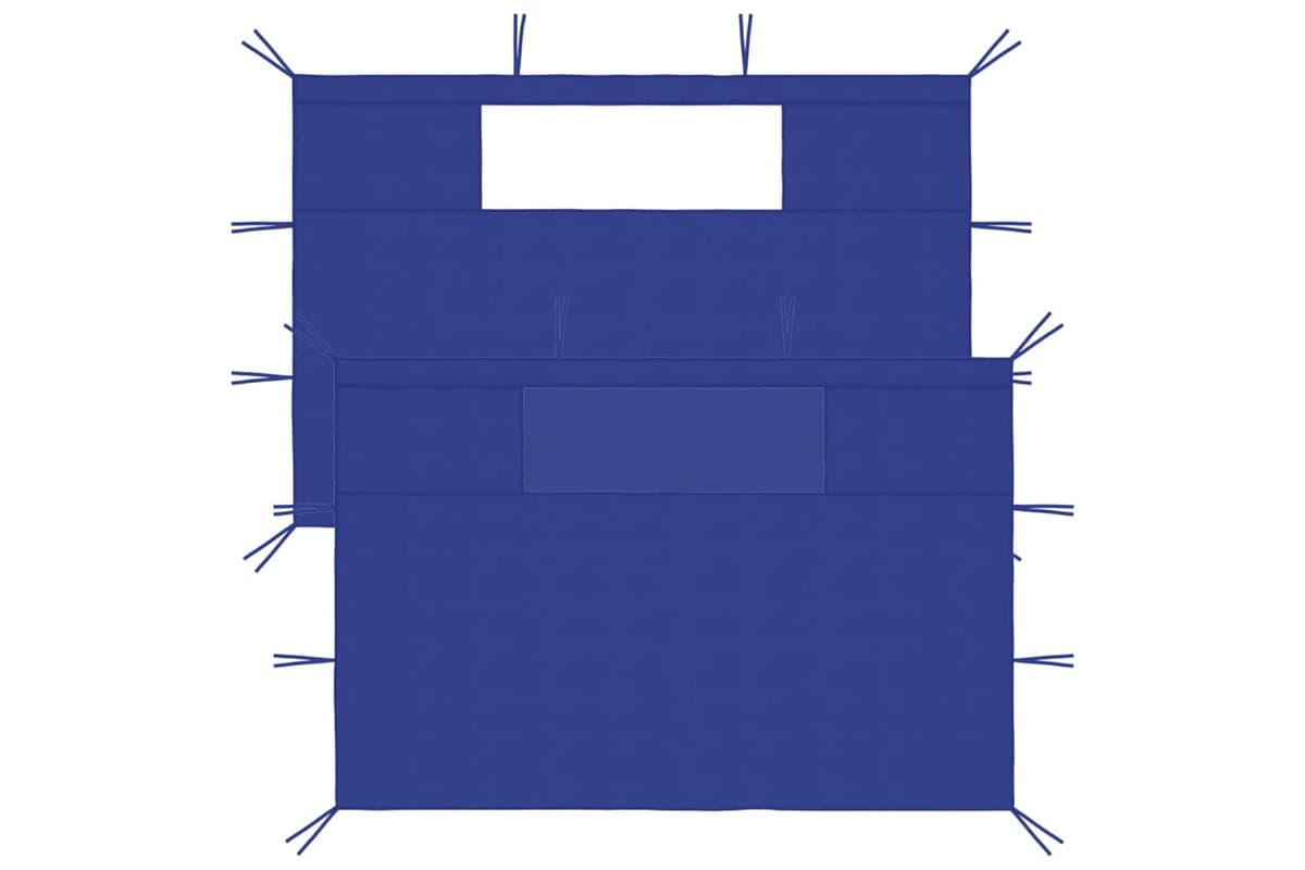 Vidaxl 3070418 Gazebo Sidewalls With Windows 2 Pcs Blue