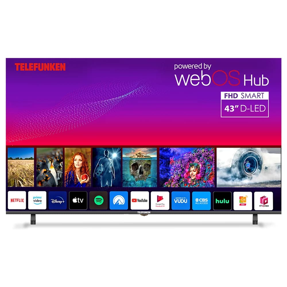 Telefunken N21 43" Full HD Smart TV - Black | N21-FHD-W43