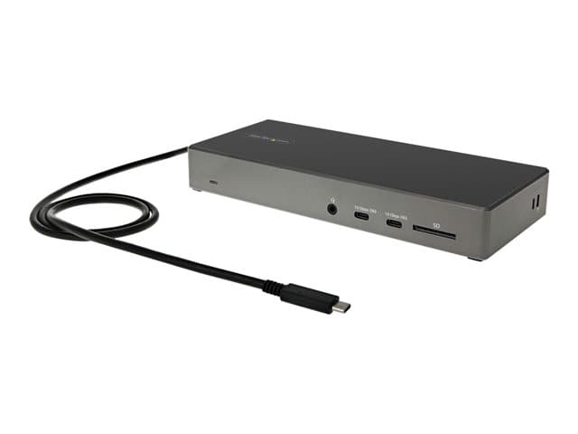 STARTECH.COM - Startech USB C Dock - Triple 4K Monitor USB Type-C Docking Station - 100W Power Delivery - DP 1.4 Alt Mode & DSC, 2x DisplayPort 1.4/HDMI 2.0 - 6xUSB (2x 10Gbps) - Windows/Chrome - Docking station - USB-C - HDMI, 2 x DP - 1GbE - 100 Watt - United Kingdom,