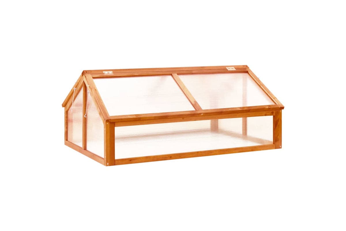 vidaXL 316415 Greenhouse Brown 114x80x50cm Firwood