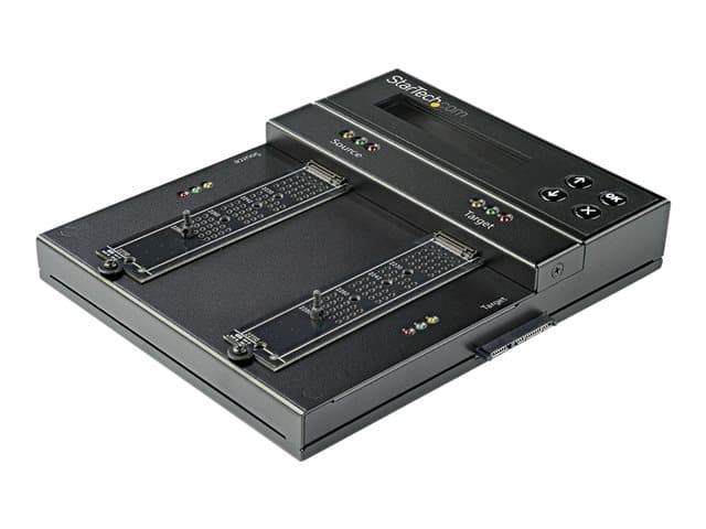 StarTech Standalone M.2 SATA & M.2 NVMe Duplicator and Eraser, HDD/SSD Cloner & Wiper for M.2 PCIe AHCI/NVMe, M.2 SATA, 2.5/3.5" SATA Drives, External