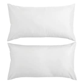 400 Thread Count Sateen King Pillowcase Pair White