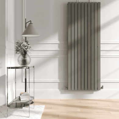 Riace Smoked Stone Vertical Flat Designer Radiator 1800x680mm Double Panel 6947 BTU