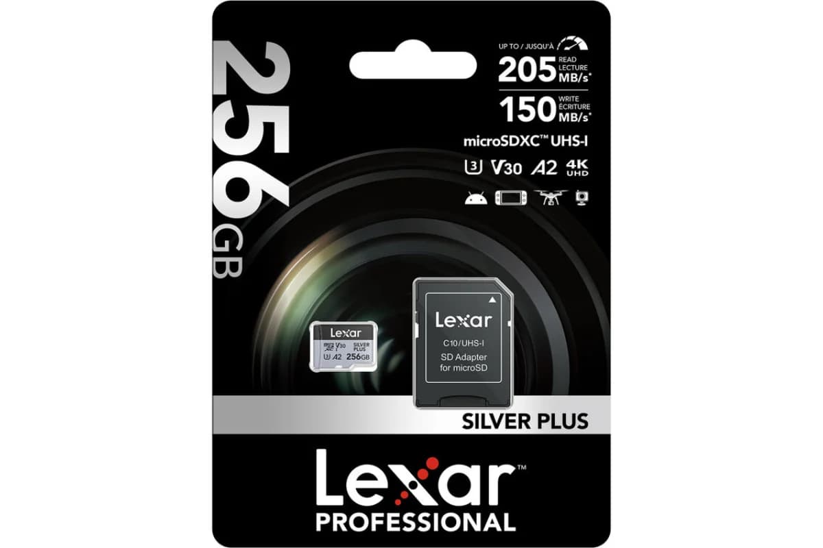 Lexar High-performance Silver Plus Microsdxc Memory Card with Adapter | 256GB