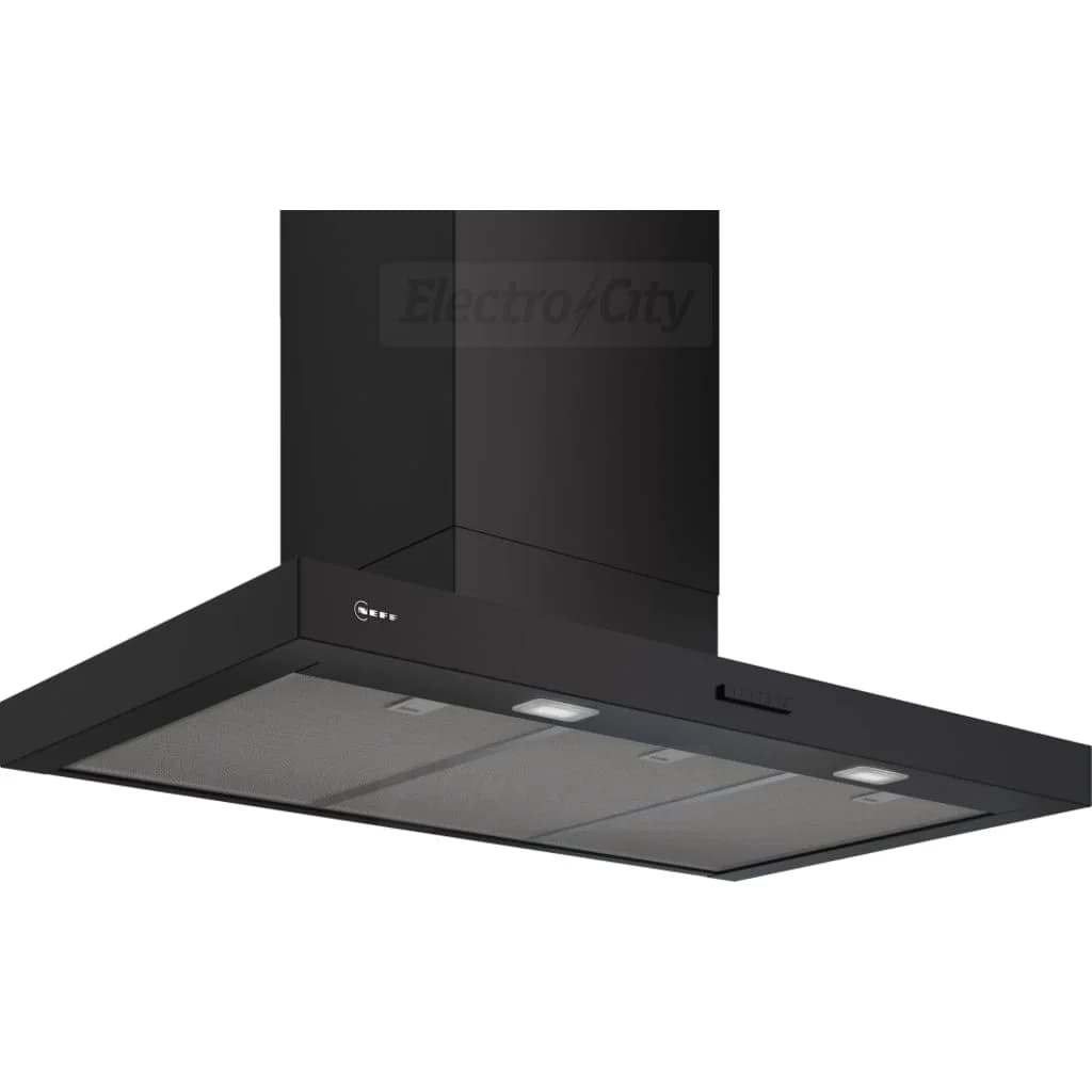 Neff N 50 90cm Wall Mounted Cooker Hood with Push Button Control | Black