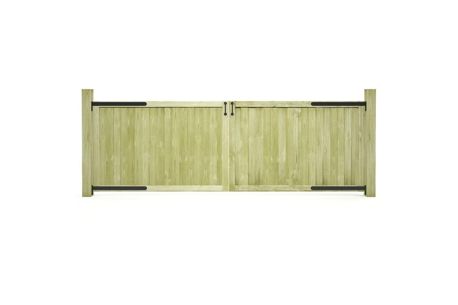 vidaXL 45339 Garden Gates 2 Pcs Impregnated Pinewood 300x100cm