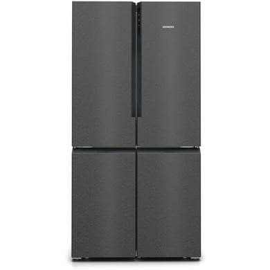 Refurbished Siemens iQ500 - 605 Litre Four Door Freestanding Fridge Freezer - Anti-Fingerprint Black Steel