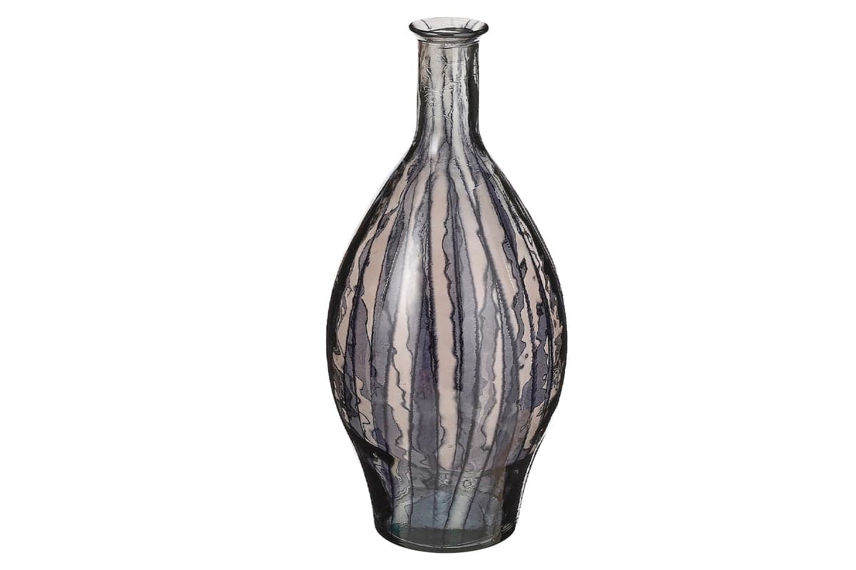 Palermo Recycled Glass Vasa | Black | 60 cm