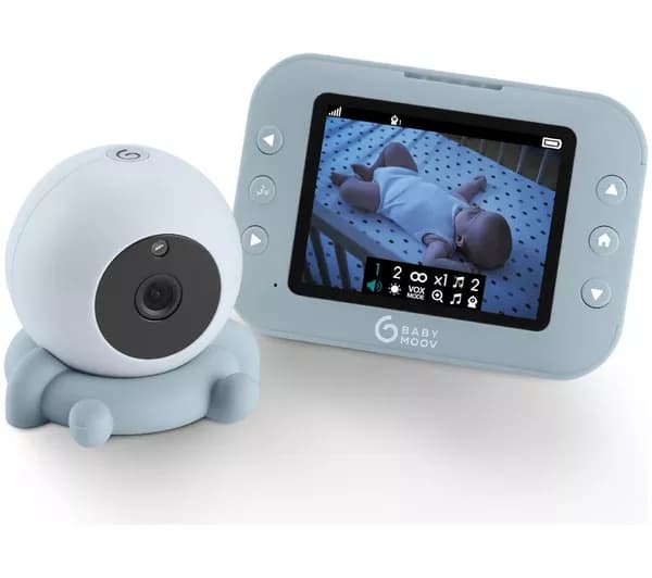 BABYMOOV Yoo Roll 3.2" Wireless Battery Video Monitor - Blue