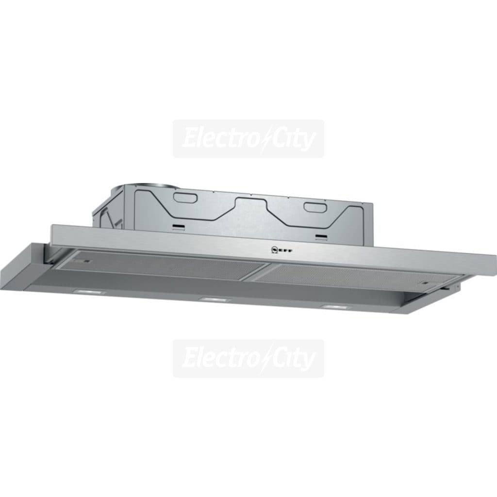 Neff N 50 90cm Semi Built-In Pull Out Cooker Hood | Silver