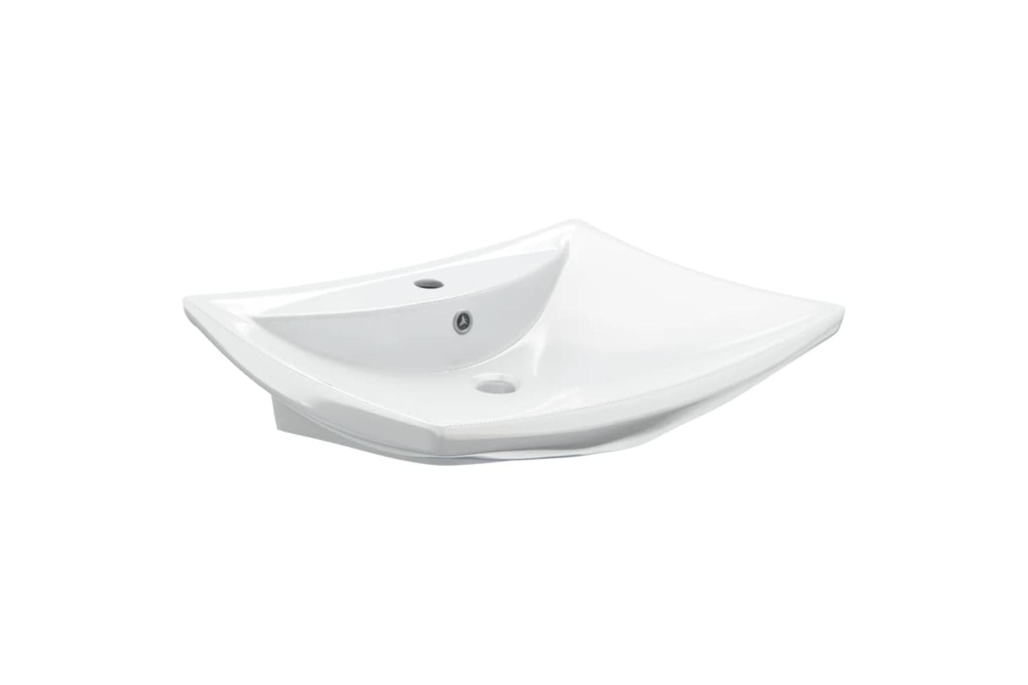 Vidaxl 140688 Luxury Ceramic Basin Rectangular With Overflow & Faucet Hole
