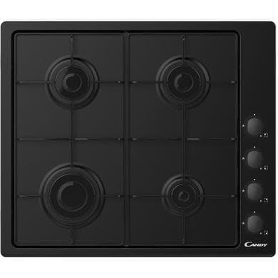 Refurbished Candy CHW6LBB 60cm 4 Burner Gas Hob with Pan Stand - Black