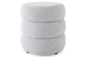Quinn Dressing Pouffe | Grey