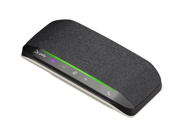 HP - Poly Sync 10-M - Speakerphone hands-free - wired - USB-A, USB-C - silver - Certified for Microsoft Teams