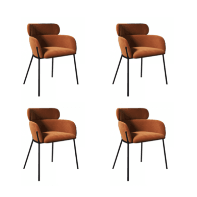 Isla Curved Swivel Dining Chairs
