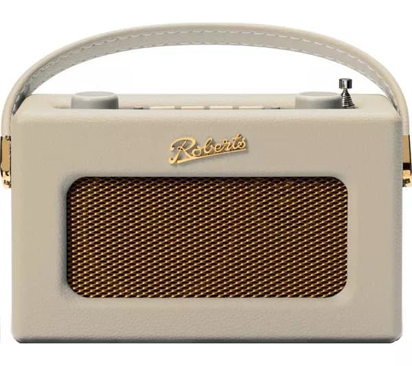 ROBERTS Revival Uno BT Portable DAB+/FM Retro Bluetooth Radio - Pastel Cream