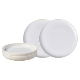 Crafted Cotton 4-Piece Dinner Set