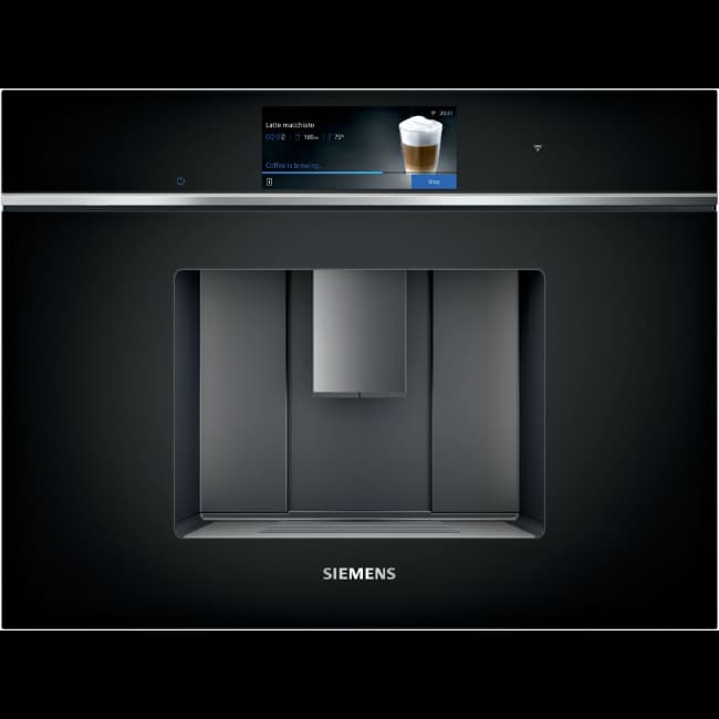 Siemens IQ700 Fully Automatic Espresso Machine - Black Steel | CT718L1B0