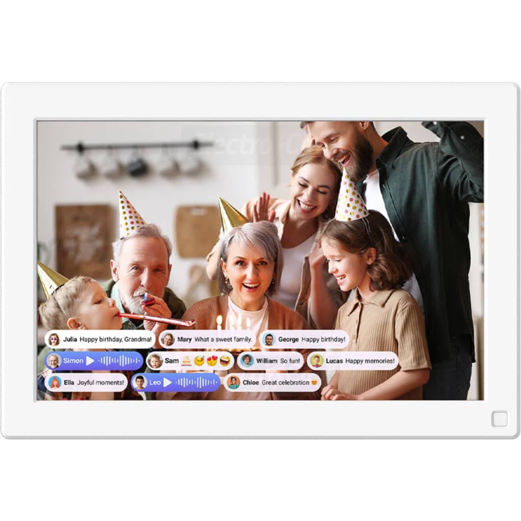 myFirst Frame Live 10.1 Inch Digital Photo Frame with Motion Sensor | White