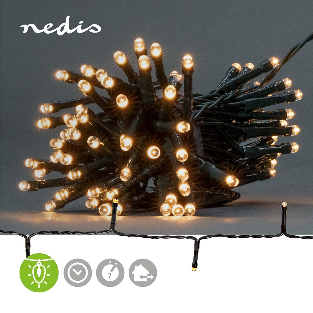 NEDIS 96 Led String Lights **batteries Not Included...