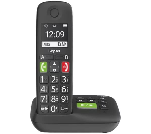 GIGASET E290A Cordless Phone - Black