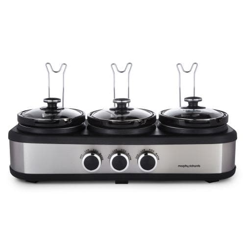 MORPHY Three Pot Slow Cooker...