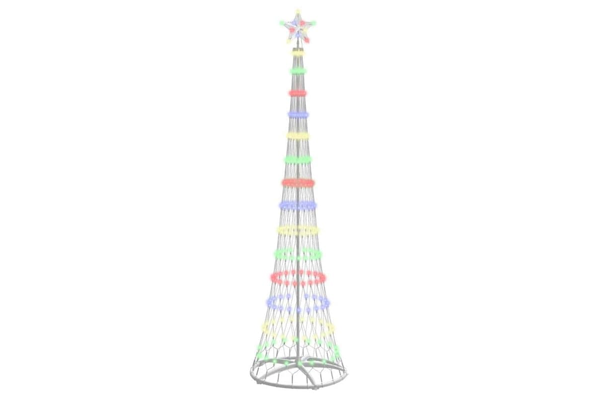 Vidaxl Led Christmas Tree Multicolour 70 X 70 X 250 Cm Metal
