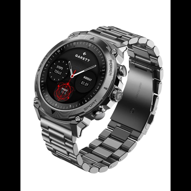 Garett Atom Smartwatch - Silver Steel | ATOM-SILVER