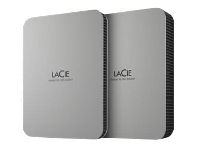 LACIE - Mobile Drive STLP4000400 - Hard drive - 4 TB - external (portable) - USB 3.2 Gen 1 (USB-C connector) - moon silver