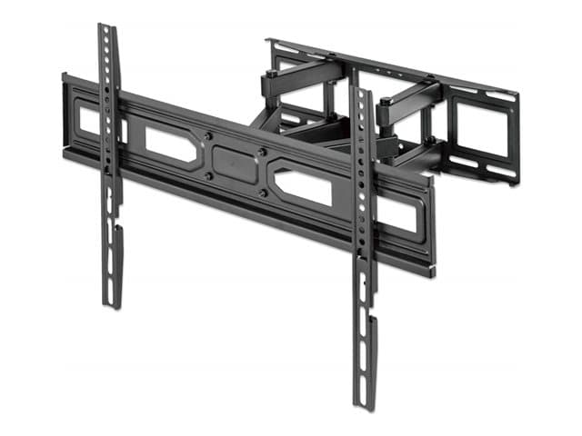Manhattan TV & Monitor Mount, Wall, Full Motion, 1 screen, Screen Sizes: 37-65", Black, VESA 100x100 to 600x400mm, Max 40kg, LFD, Tilt & Swivel with 3