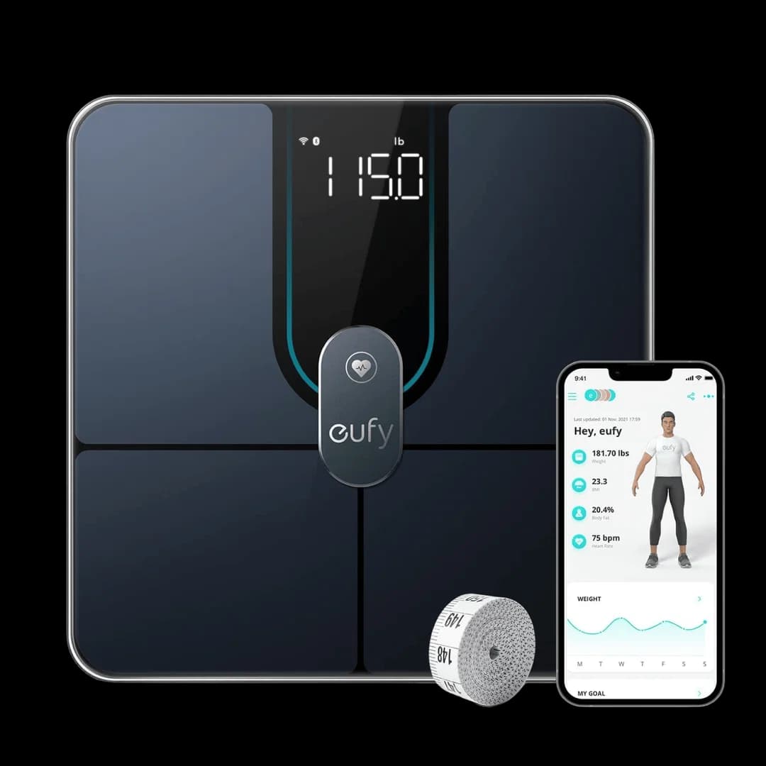 Eufy P2 Pro Smart Digital Weighing Scales | Black