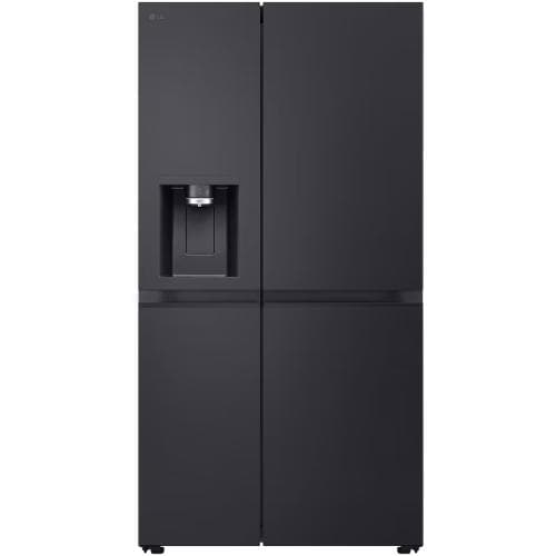 LG            407/221LITRE SIDE BY SIDE AMERICAN FRIDGE FREEZER - NON PLUMBED ICE AND WATER - MATTE BLACK