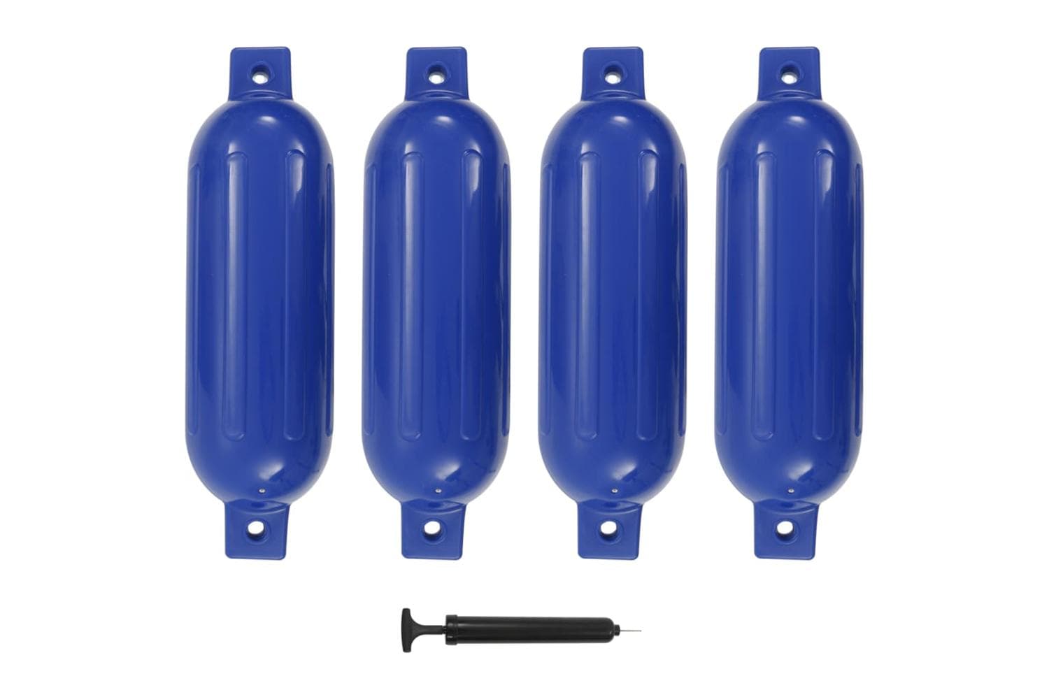 Vidaxl Boat Fenders 4 Pcs Blue 51x14 Cm Pvc