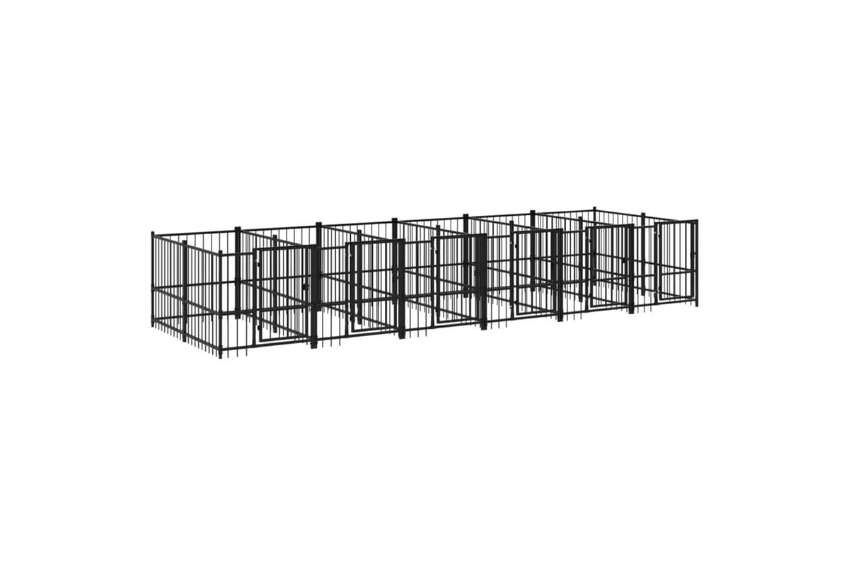 Vidaxl 3124583 Outdoor Dog Kennel Steel 11.26 M2