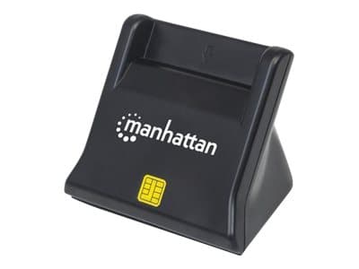 Manhattan USB-A Smart/SIM Card Reader, 480 Mbps (USB 2.0), Desktop Standing, Friction Type compatible, Hi-Speed USB, Cable 86cm, Black, Three Year War