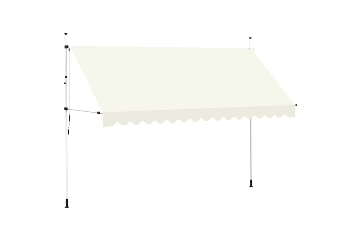 vidaXL 143698 Manual Retractable Awning 400cm Cream