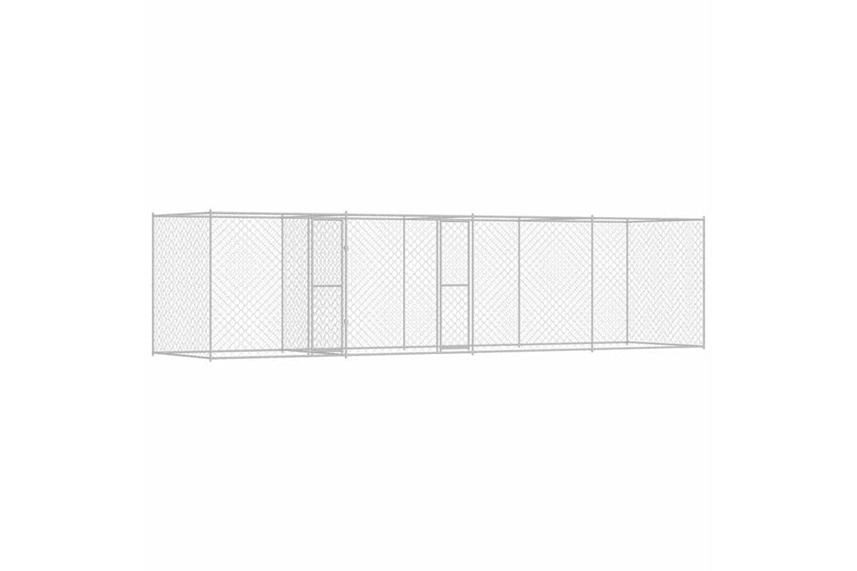 Dog Cage Silver 600 X 200 X 200 Cm Galvanised Steel