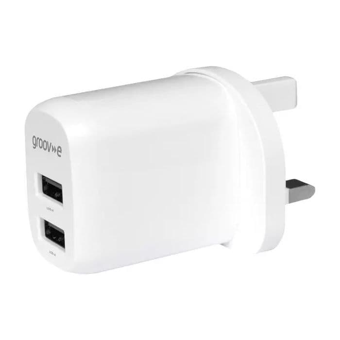 Groove GVMA103WE, Dual USB-A Charger 12W