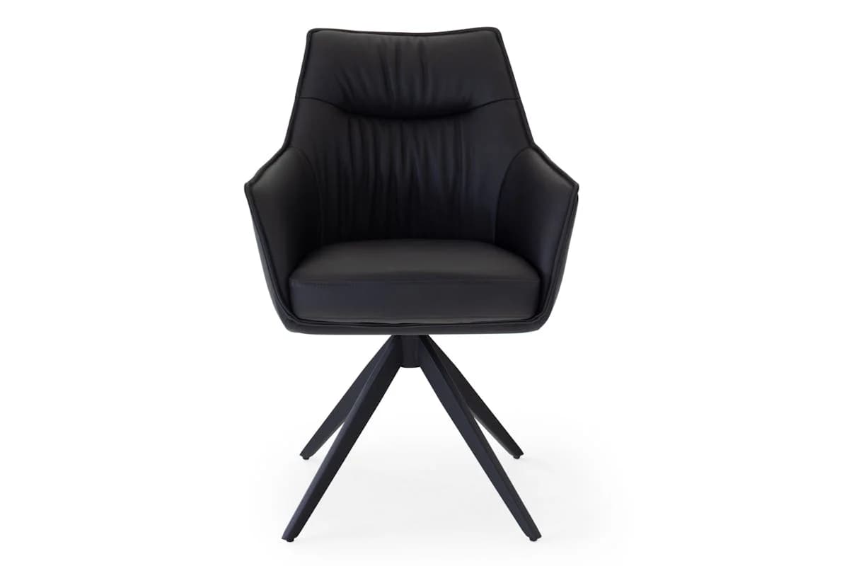 Kayleigh Carver Dining Chair Swivel Leather