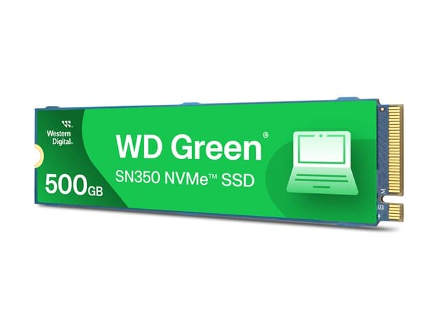 SANDISK - WD Green SN350 NVMe SSD WDS500G2G0C-00CDH0 - SSD - 500 GB - internal - M.2 2280 - PCIe 3.0 x4 (NVMe)