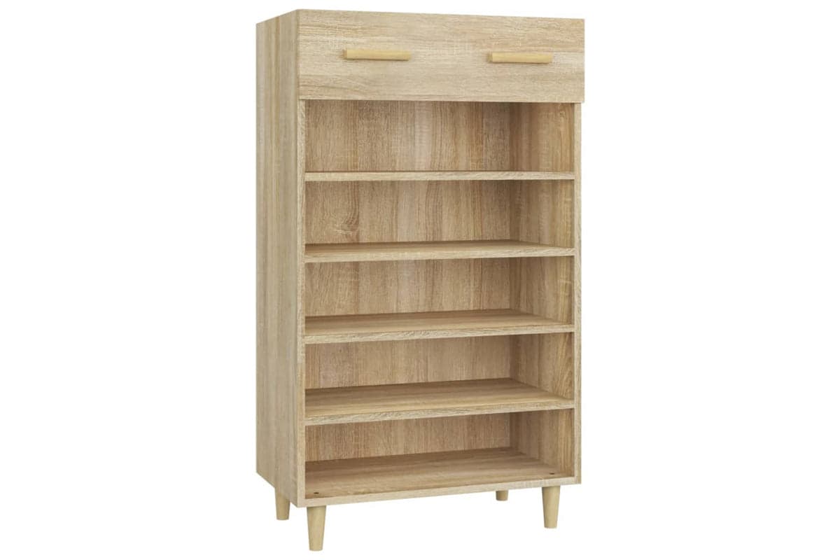 vidaXL 812783 Shoe Cabinet Sonoma Oak 60x35x105cm Engineered Wood