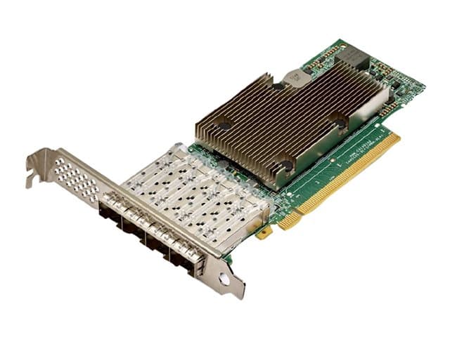 HPE - Broadcom BCM57504 - Network adapter - PCIe 4.0 x16 - 10Gb Ethernet / 25Gb Ethernet SFP28 x 4 - for Apollo 4200 Gen10, ProLiant DL345 Gen10, DL360 Gen10, DL365 Gen10, DL380 Gen10