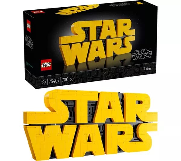 LEGO Star Wars 75407 Brick-Built Star Wars Logo Set for Adults