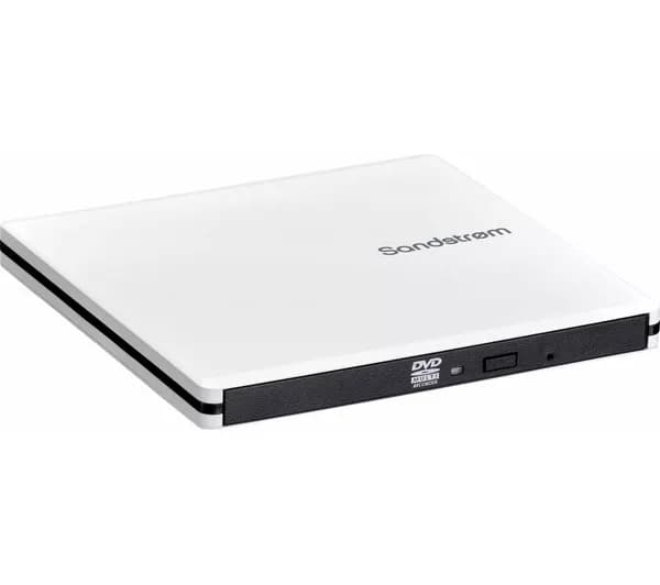 SANDSTROM SEDVDWH26 Ultra Slim External CD/DVD Writer - White