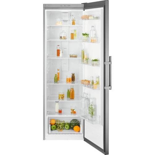 ELECTROLUX            395LITRE 186 CM X 60CM STAINLESS STEEL LARDER FRIDGE