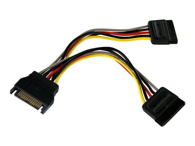 STARTECH.COM - StarTech 6in SATA Power Y Splitter Cable Adapter - M/F - Power splitter - SATA power (M) to SATA power (F) - 6 in - PYO2SATA - power splitter - SATA power to SATA power - 15.2 cm