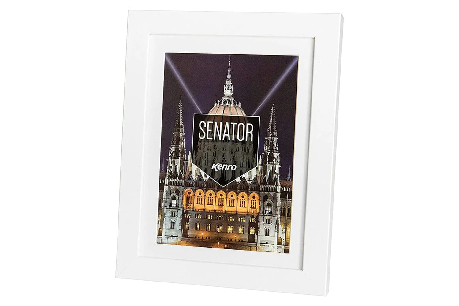 Kenro Senator Box 6x6" Photo Frame | White