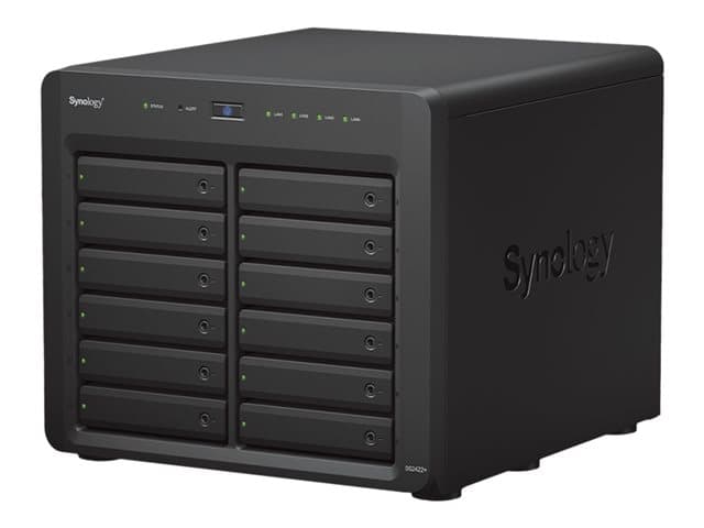 SYNOLOGY - Disk Station DS2422+ - NAS server - 12 bays - SATA 3Gb/s - RAID 0, 1, 5, 6, 10, JBOD - RAM 4 GB - Gigabit Ethernet - iSCSI support