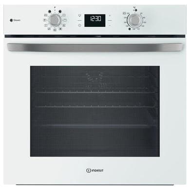 Indesit IO258HSWUK Turn&Go Steam Electric Single Oven - White
