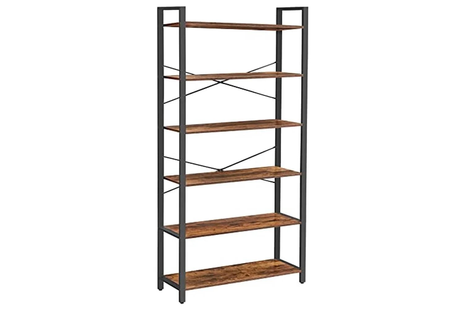 Vasagle Ladder Shelves | 6 Shelves | Rustic Natural/Black